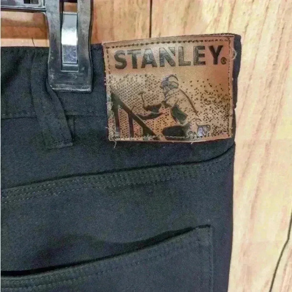 Stanley fleeced lined Carpenter pants in black NEW 34x32 - Picture 3 of 9